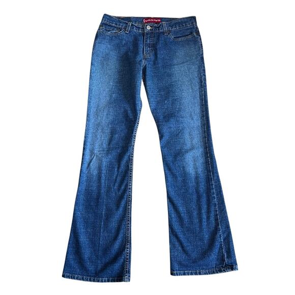 Vintage 90s Y2K Levi's 518 Superlow Stretch Boot Cut Jeans Made in USA size 9 - Picture 1 of 8